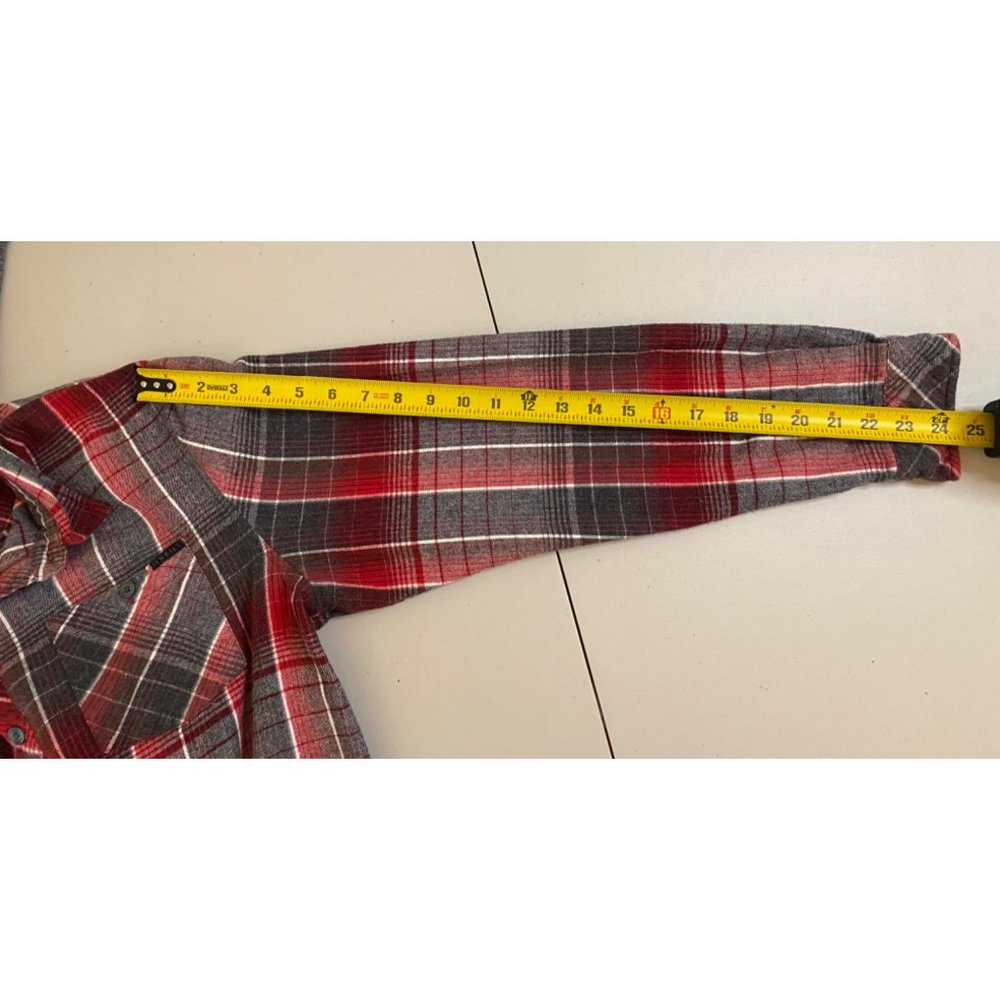O'Neill Plaid Flannel Shirt Size L 90s Long Sleeve Grunge‎ Surf Skateboard Cali - Picture 14 of 16